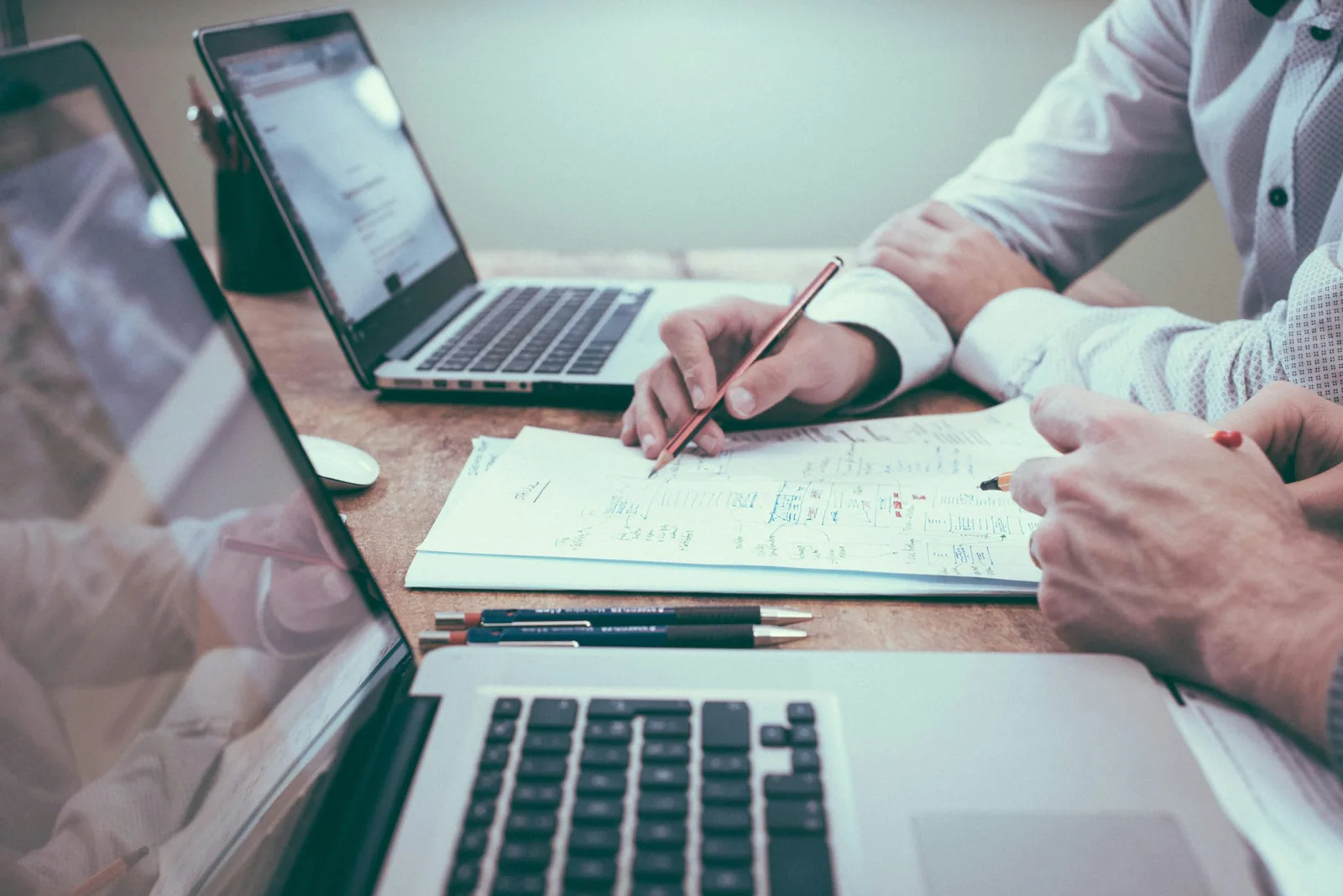 Two virtual assistants working for a small law firm