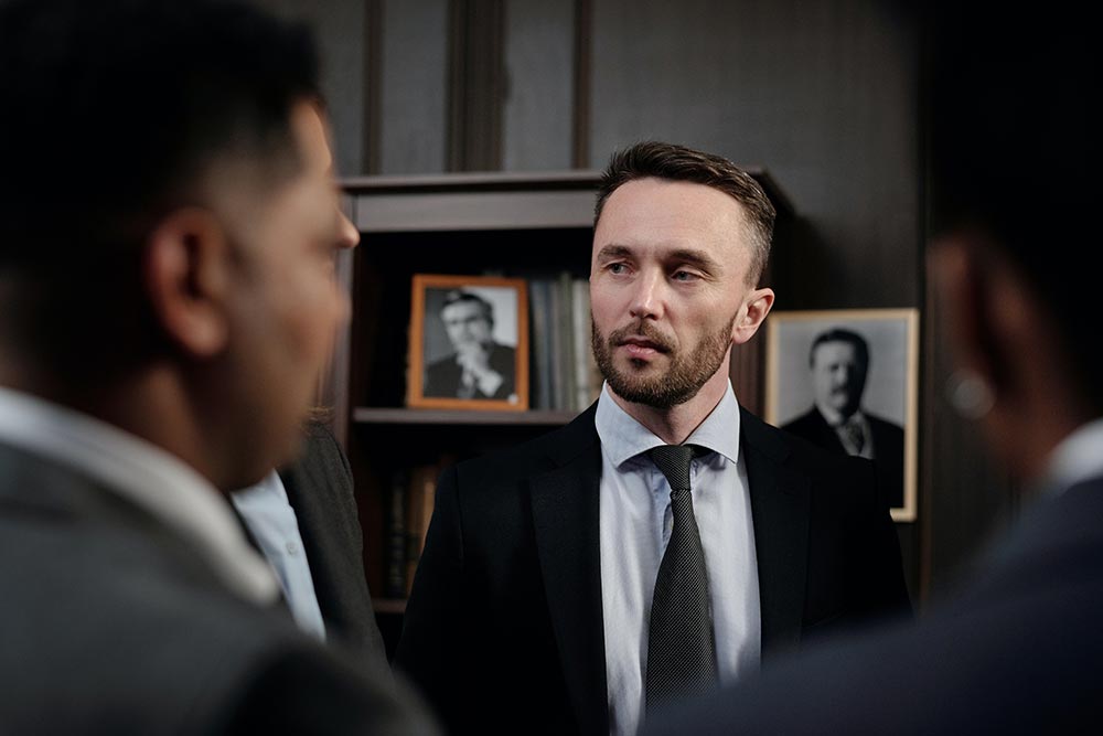 Two Men Talking