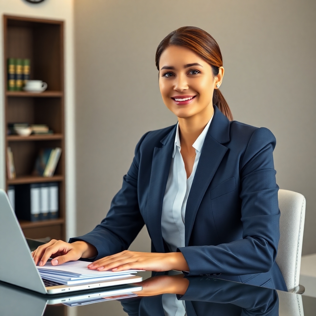 Flux Schnell Professional Legal Virtual Assistant Photorealist