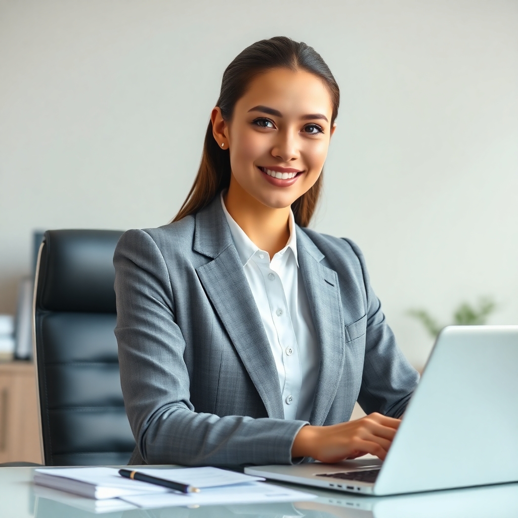 Flux Schnell Professional Legal Virtual Assistant Photorealist
